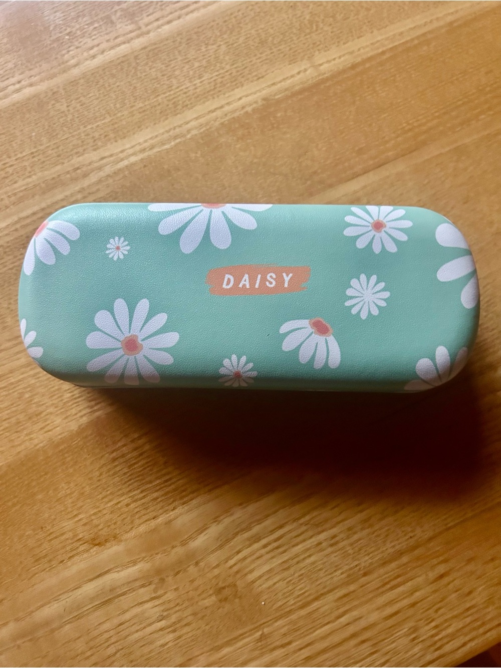 Daisy Mint Green Floral Eyewear Case